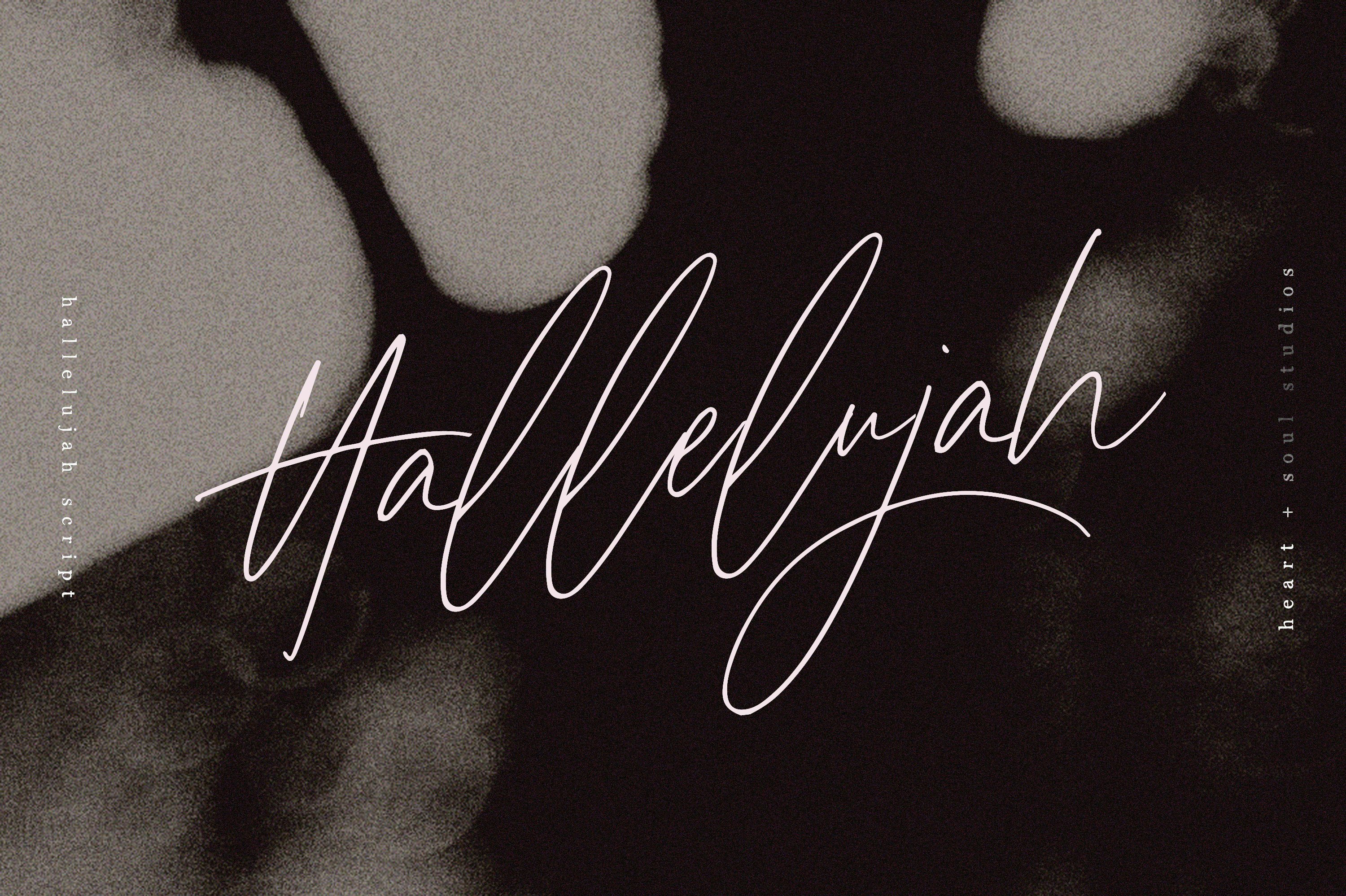 Hallelujah Script | Handwritten Font cover image.