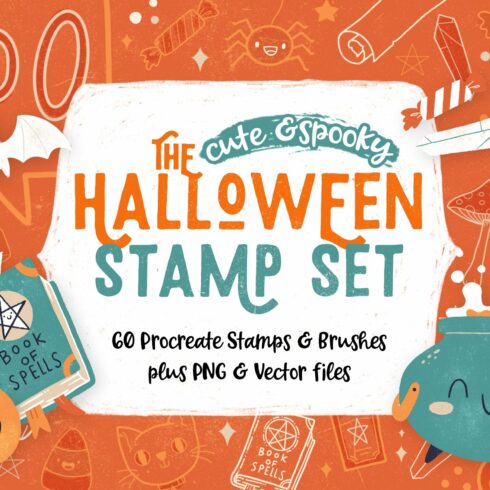 Procreate Halloween Stamp Setcover image.
