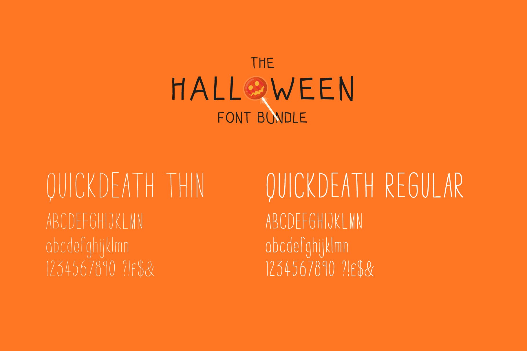 halloween font bundle3 100 861