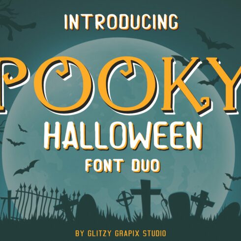 Pooky Halloween Font Due + Extras cover image.