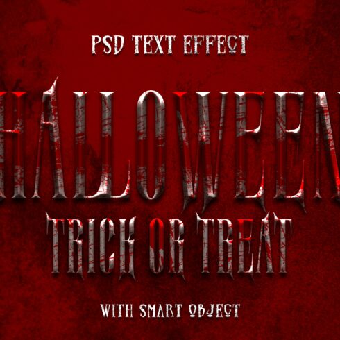 halloween trick or treat text effectcover image.