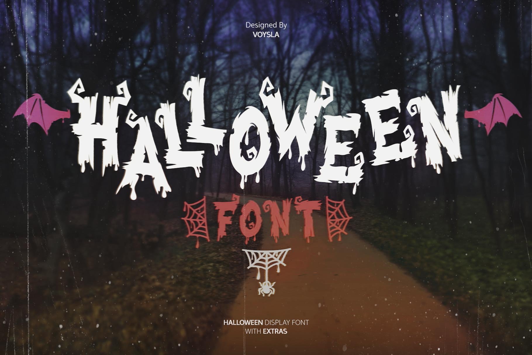 Halloween Display Font with Extras cover image.