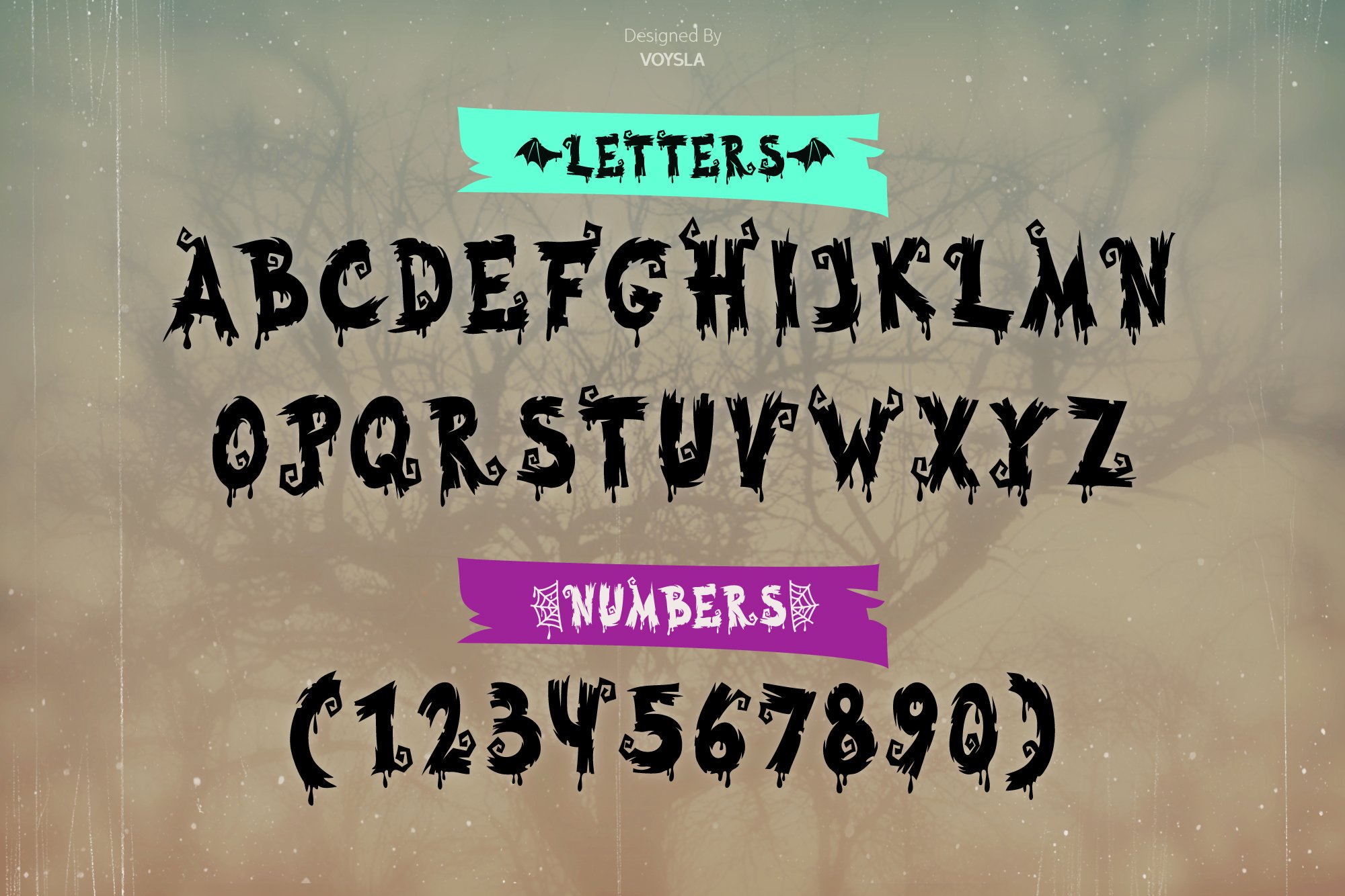 halloween display font 3 918