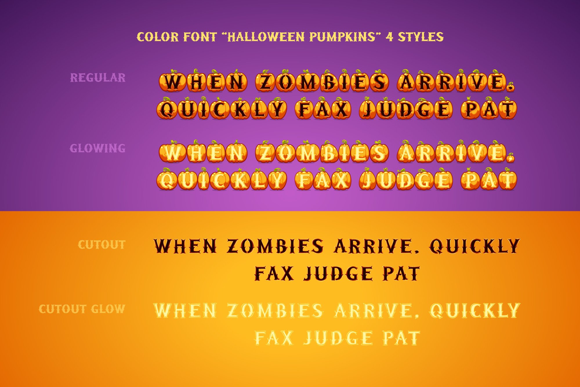 halloween pumpkins font12 974