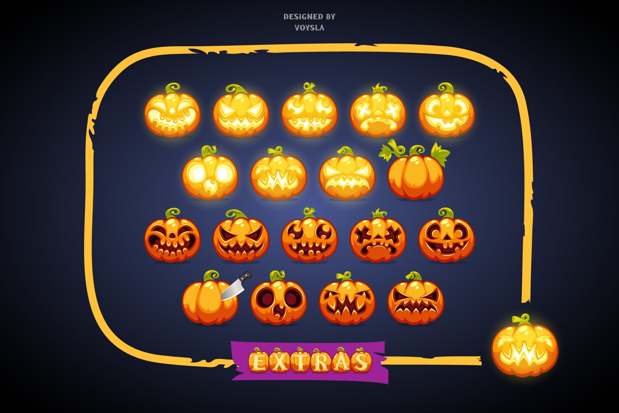 halloween pumpkins font6 245