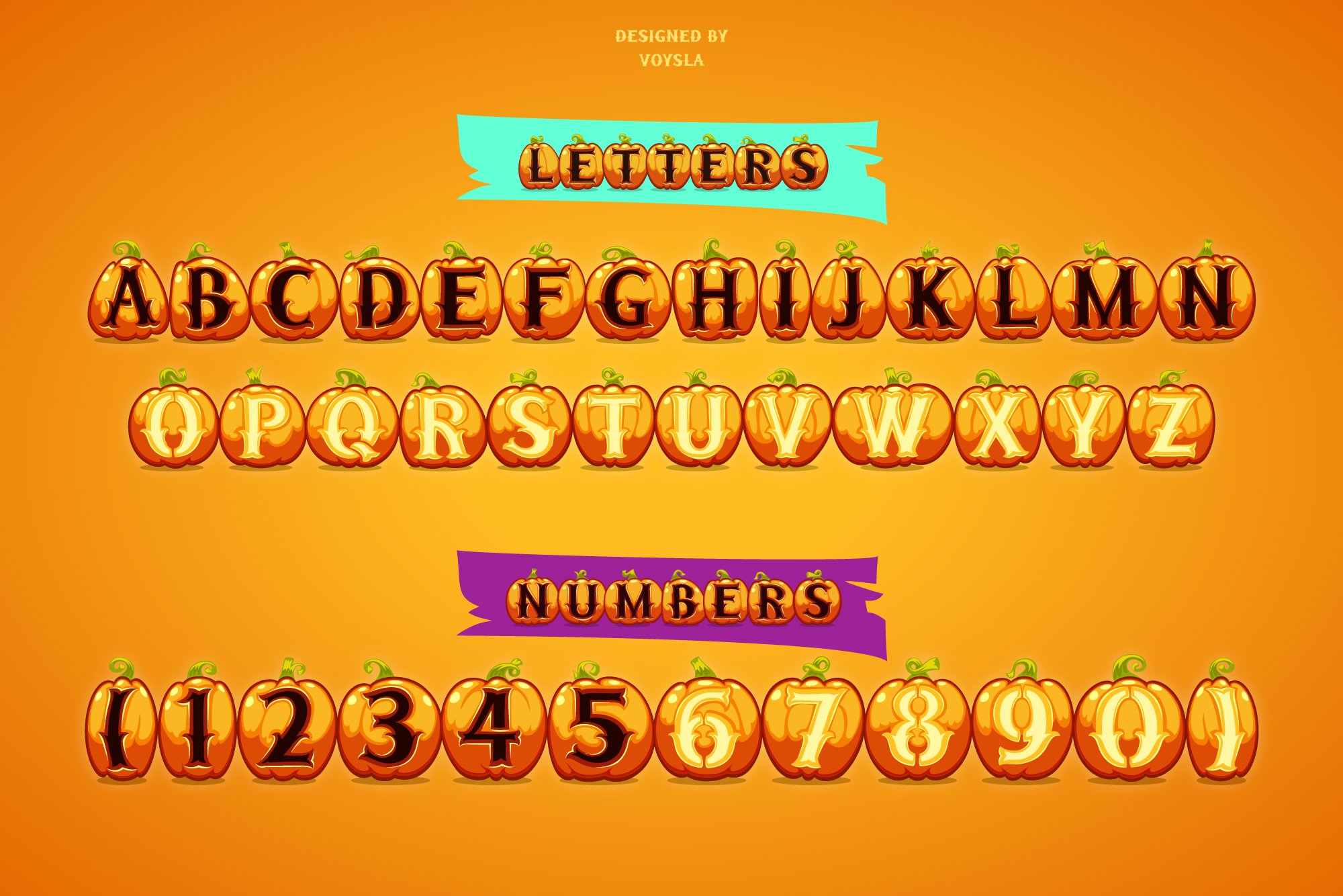 halloween pumpkins font7 922