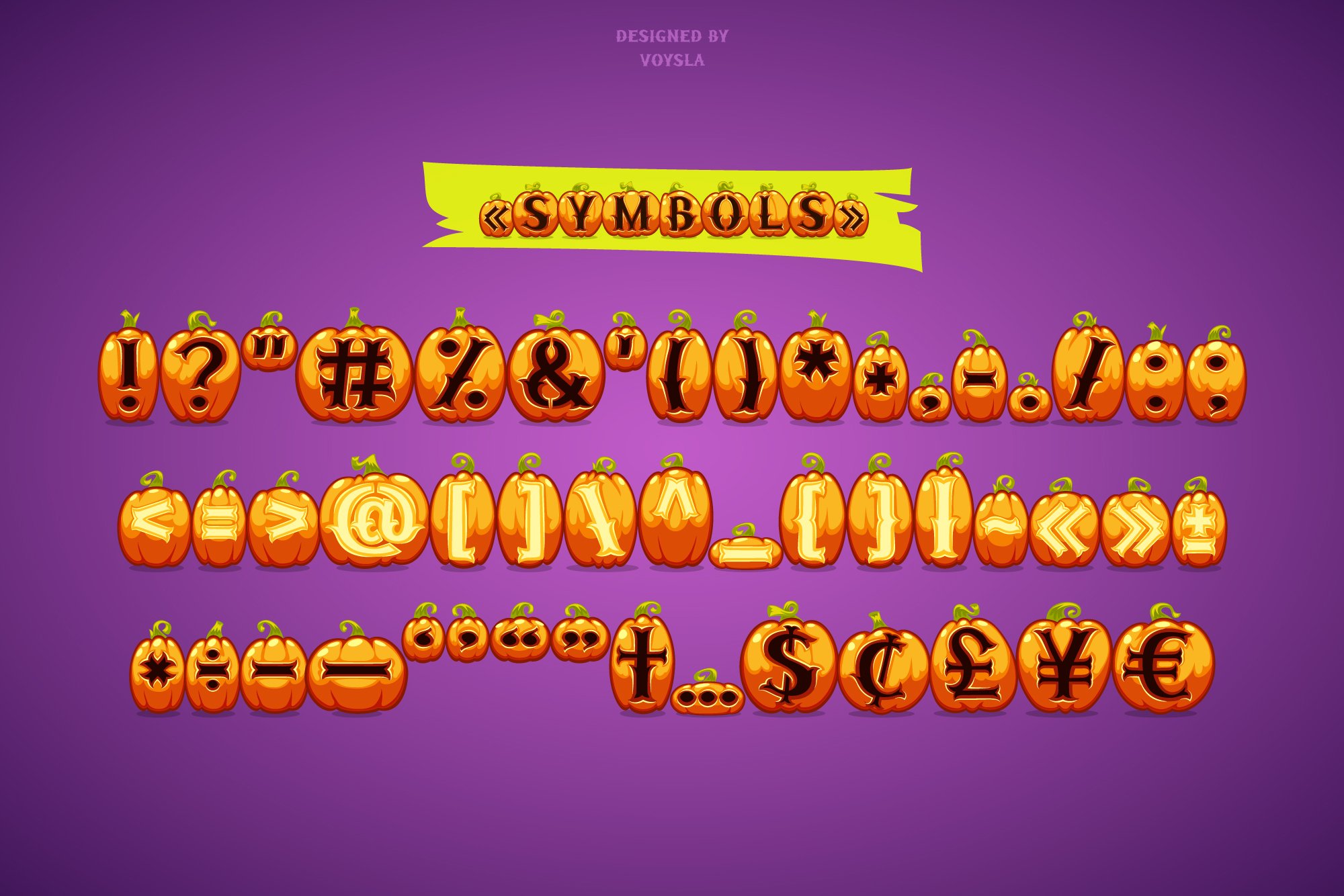 halloween pumpkins font8 436