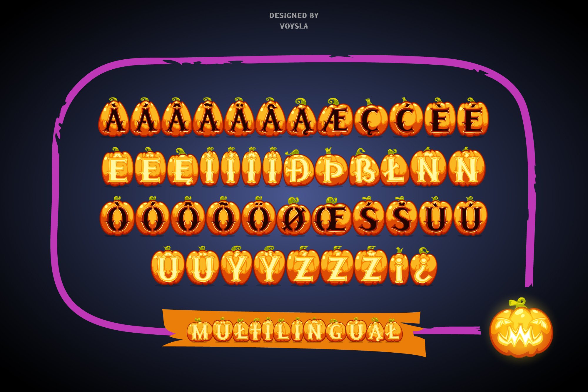 halloween pumpkins font9 528