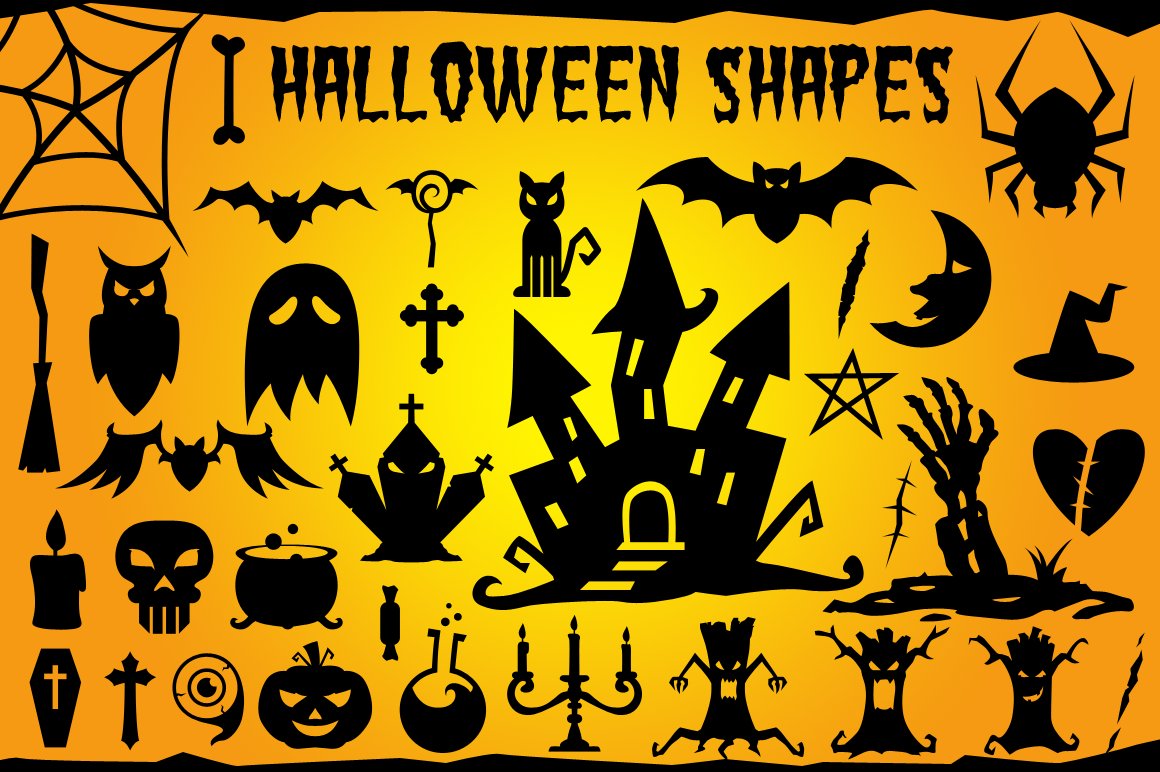 Halloween Vector Shapes Setcover image.
