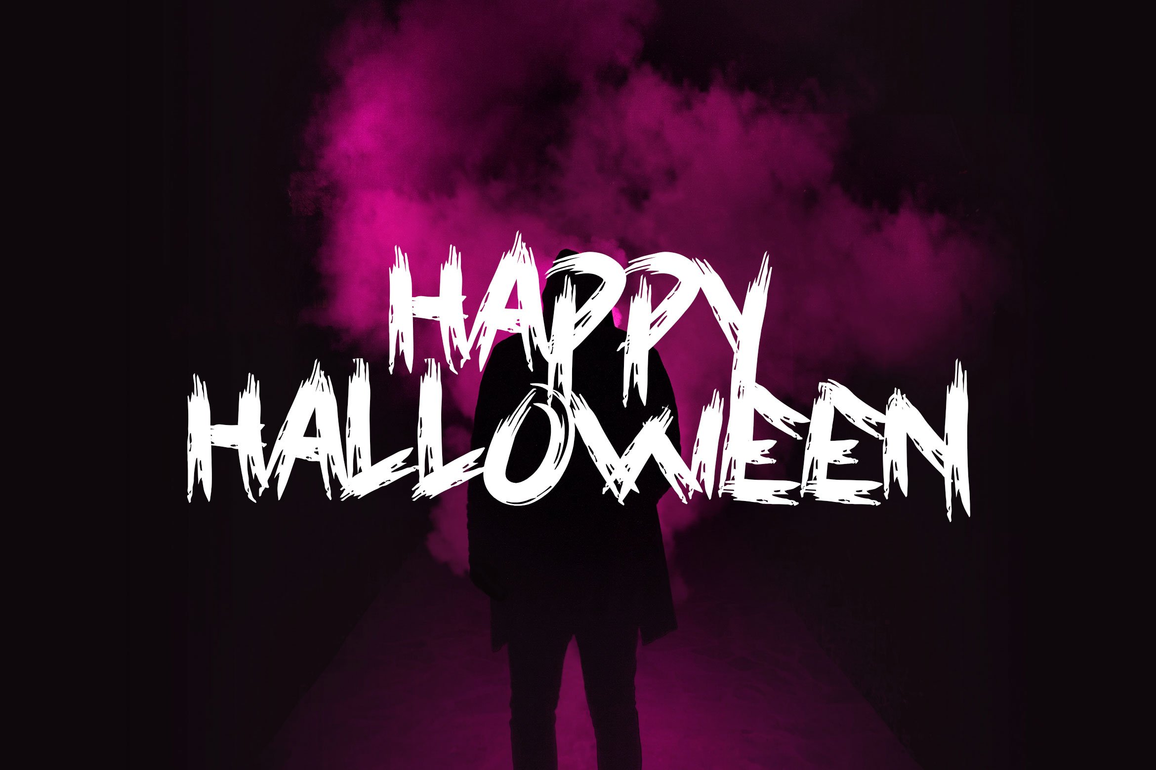 Halloweins - Brush Font preview image.