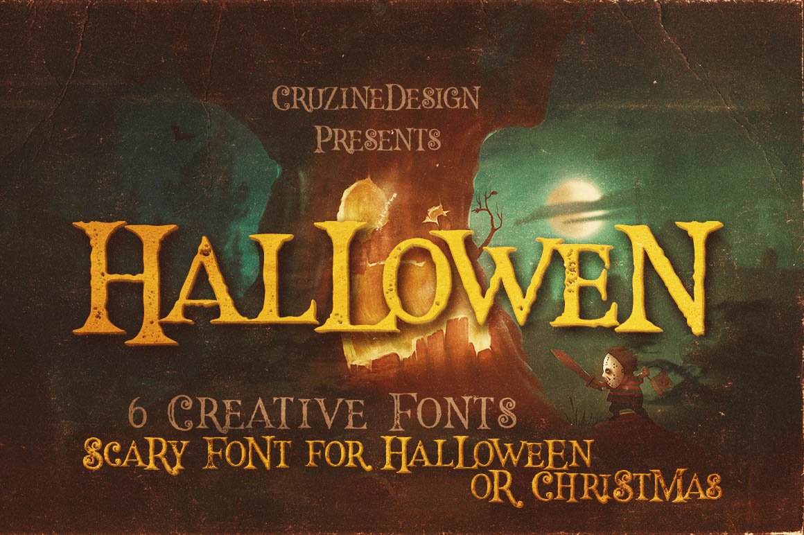 Hallowen Typeface preview image.
