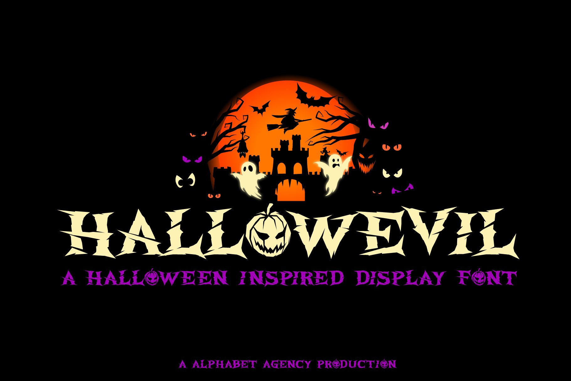 HALLOWEVIL FONT cover image.