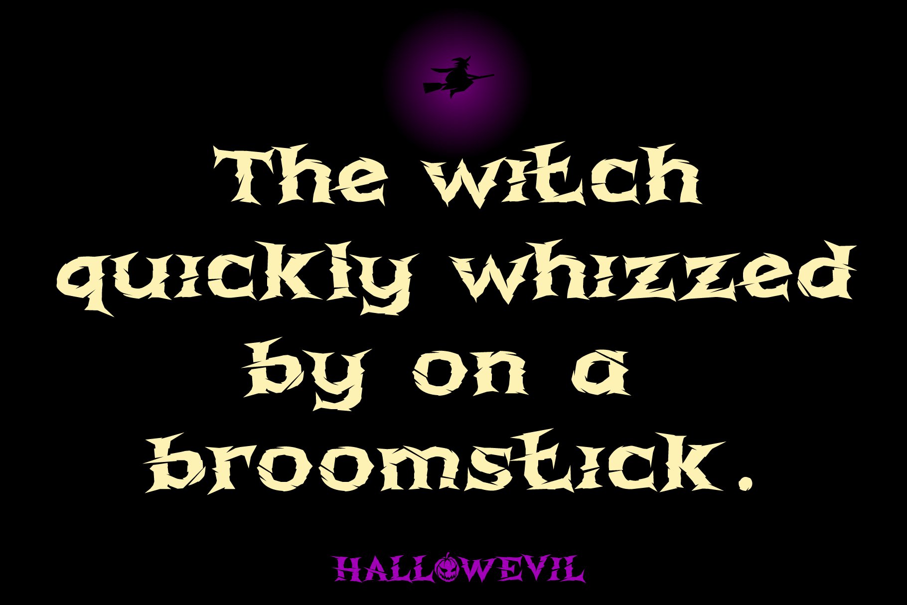 HALLOWEVIL FONT preview image.