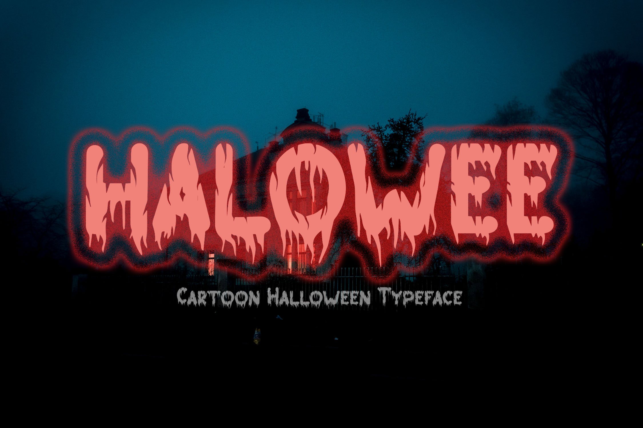 HALOWEE - Halloween Horror Font cover image.
