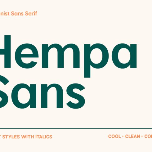 Hempa Sans - Sans Serif Family Fonts cover image.