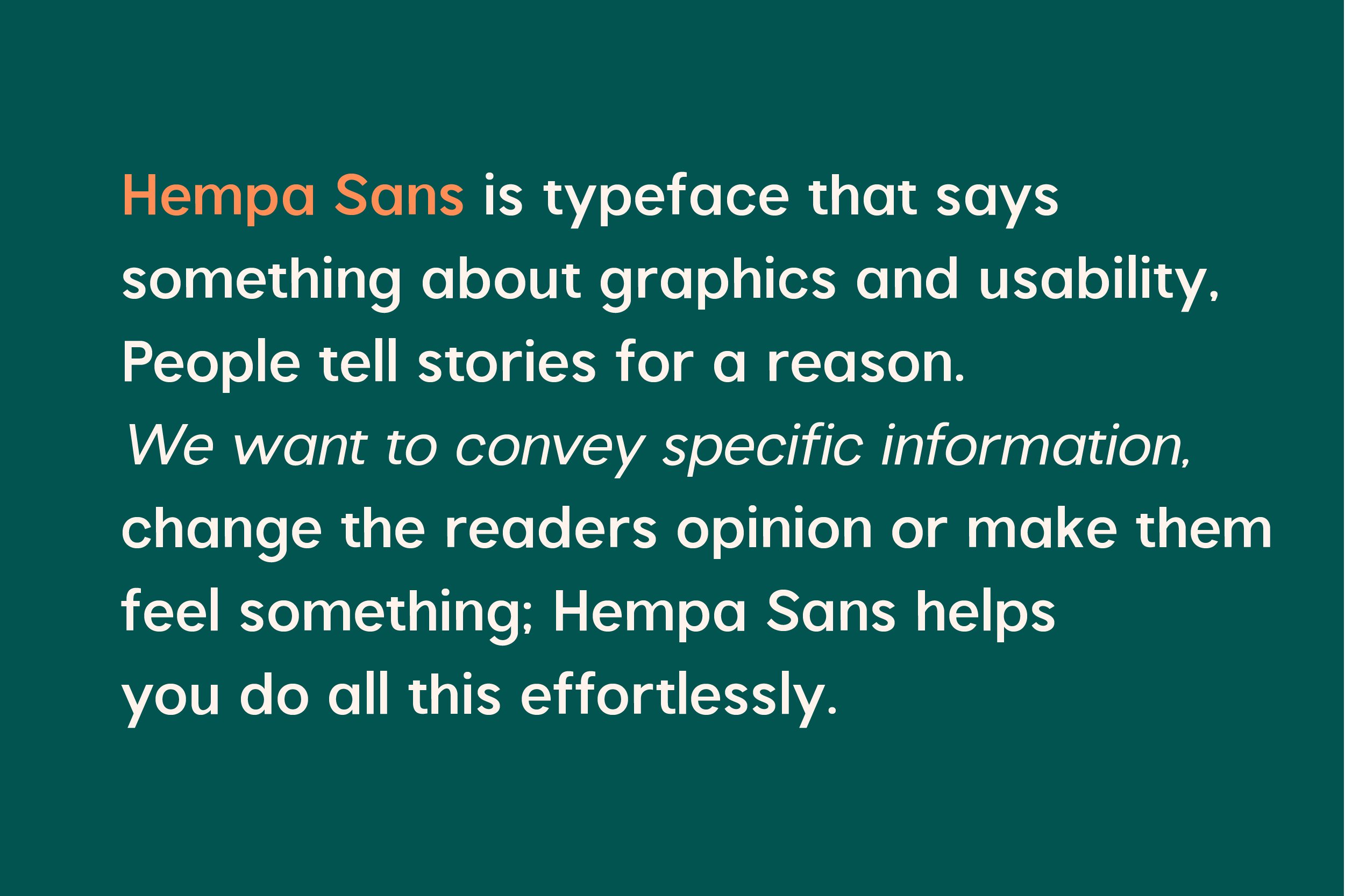Hempa Sans - Sans Serif Family Fonts preview image.