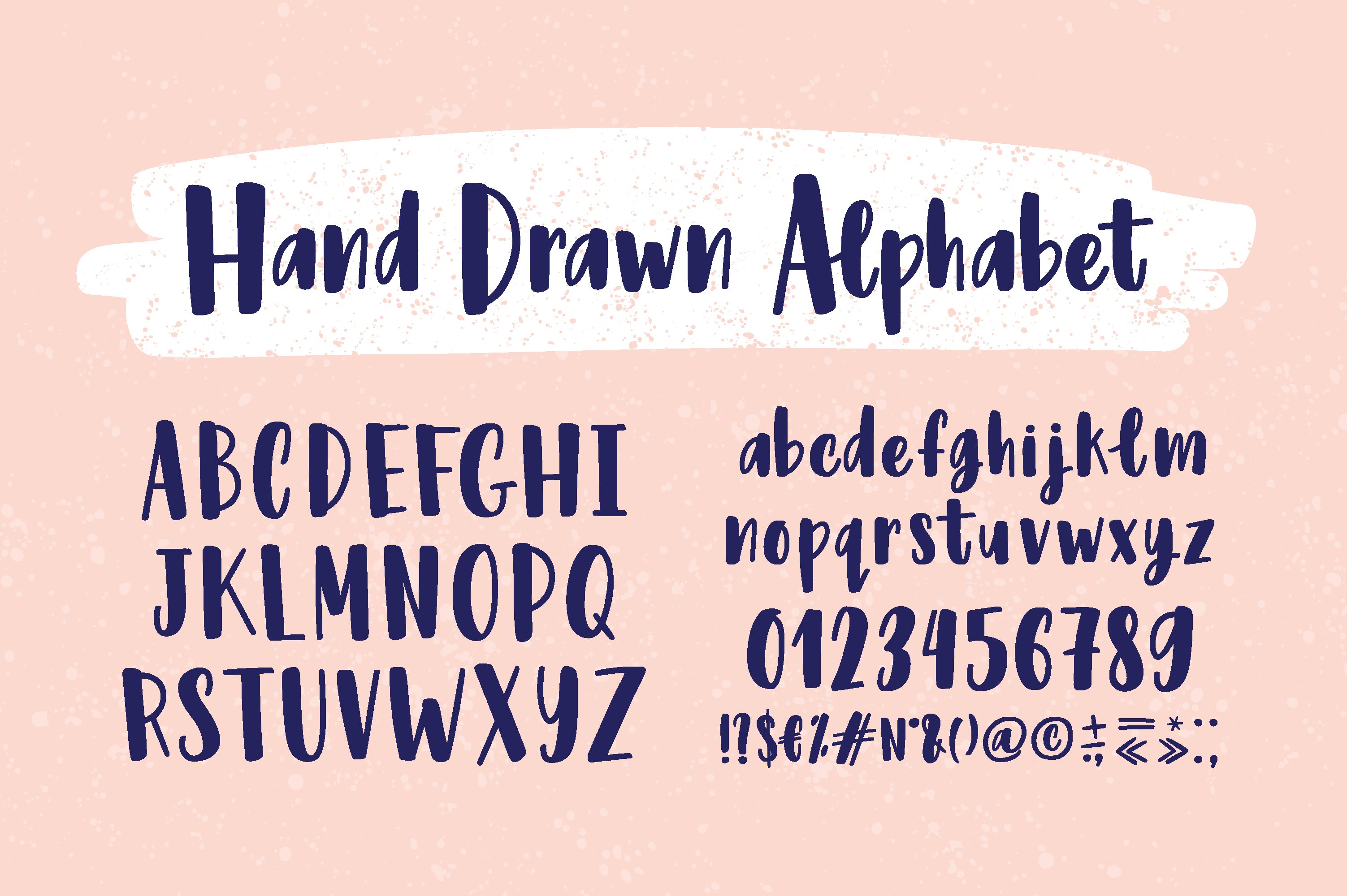 hand drawn alphabet 3 457