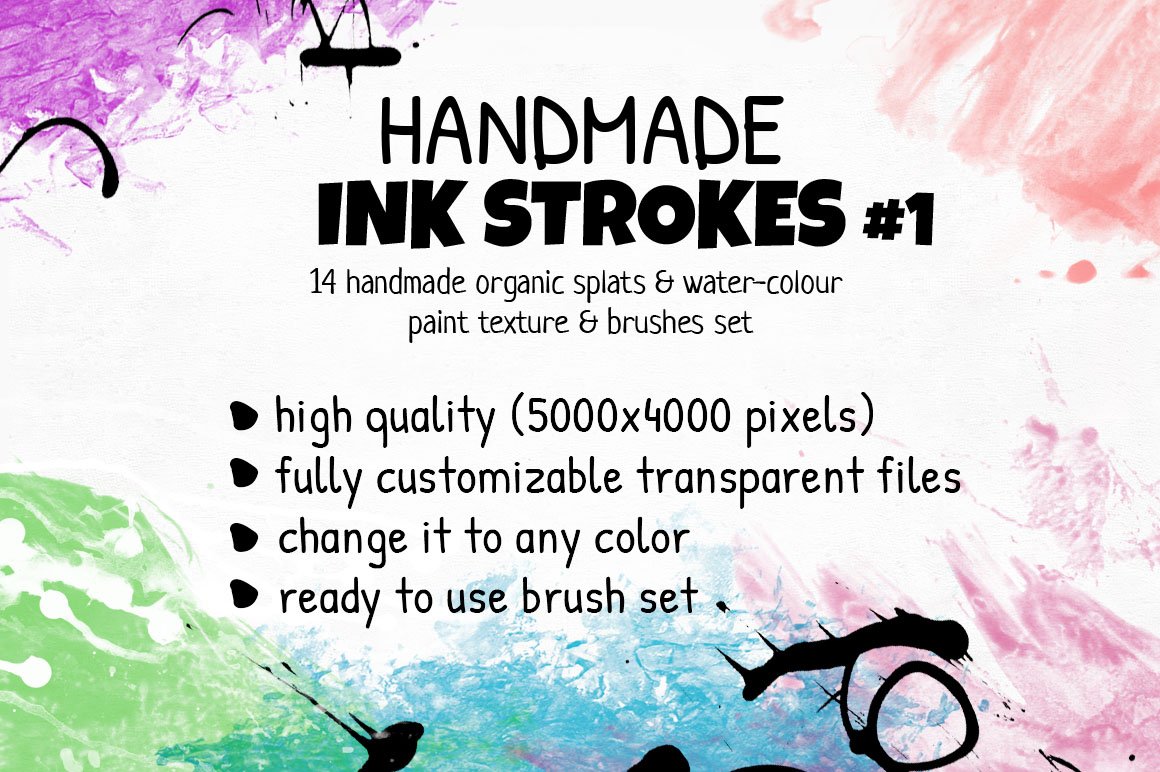 Handmade INK STROKES Pack 14 #1preview image.