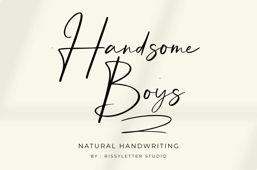 Handsome Boys | Natural Signature – MasterBundles