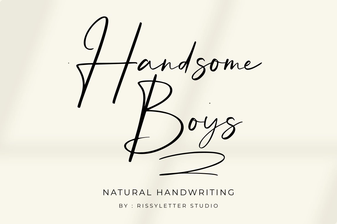 Handsome Boys | Natural Signature cover image.
