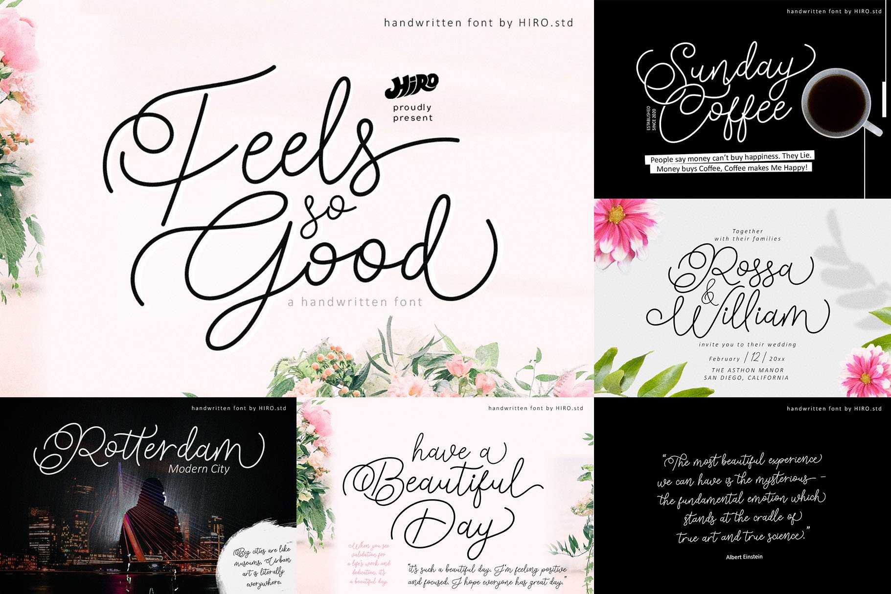 Handwritten Font Bundle preview image.