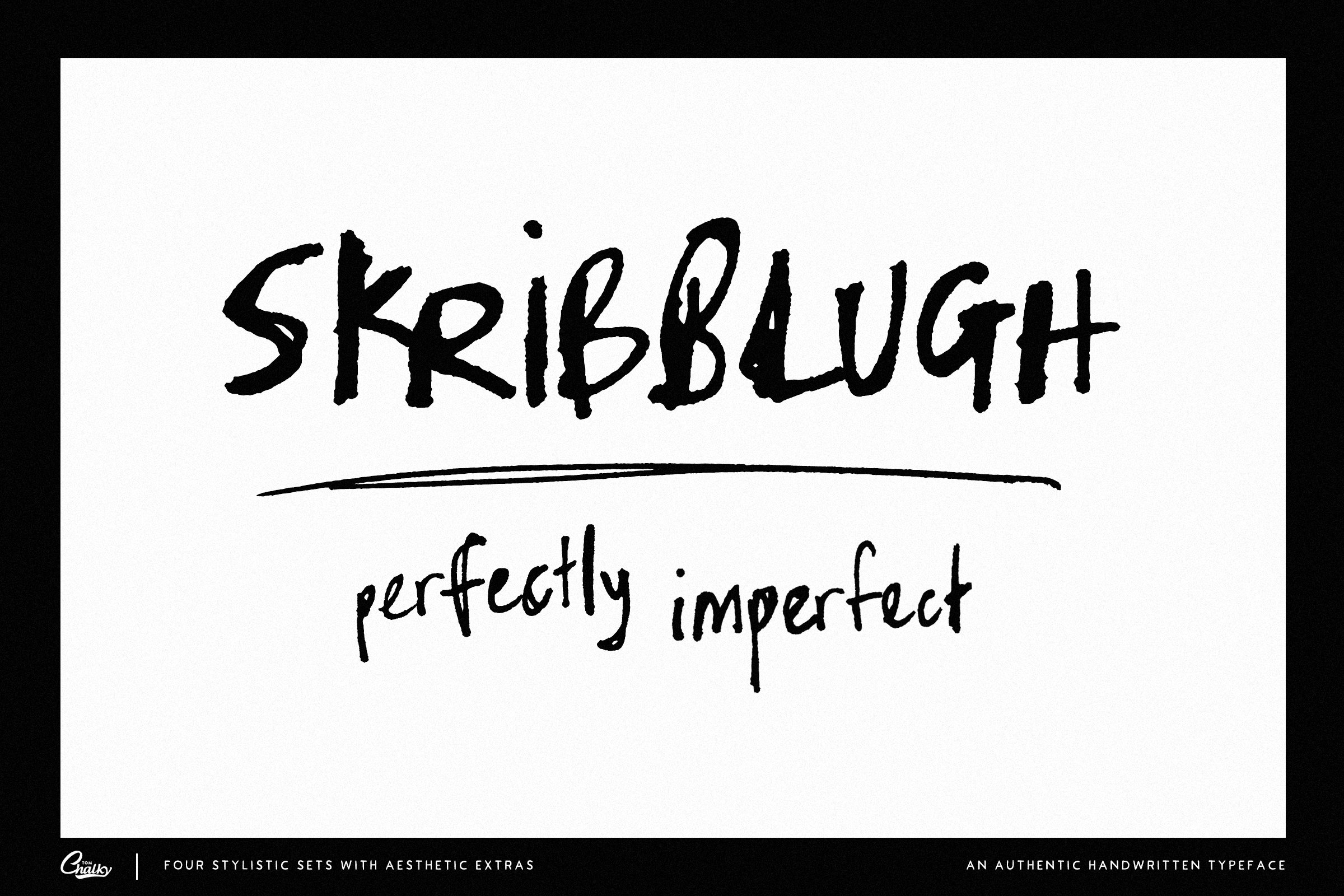 SKRIBBLUGH Font Family cover image.