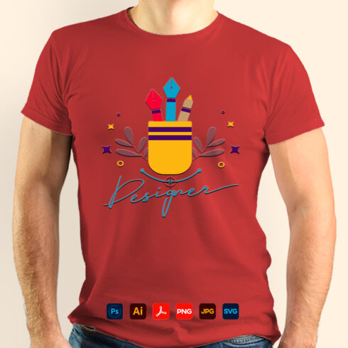 Designer Pixel T-Shirt Design cover image.