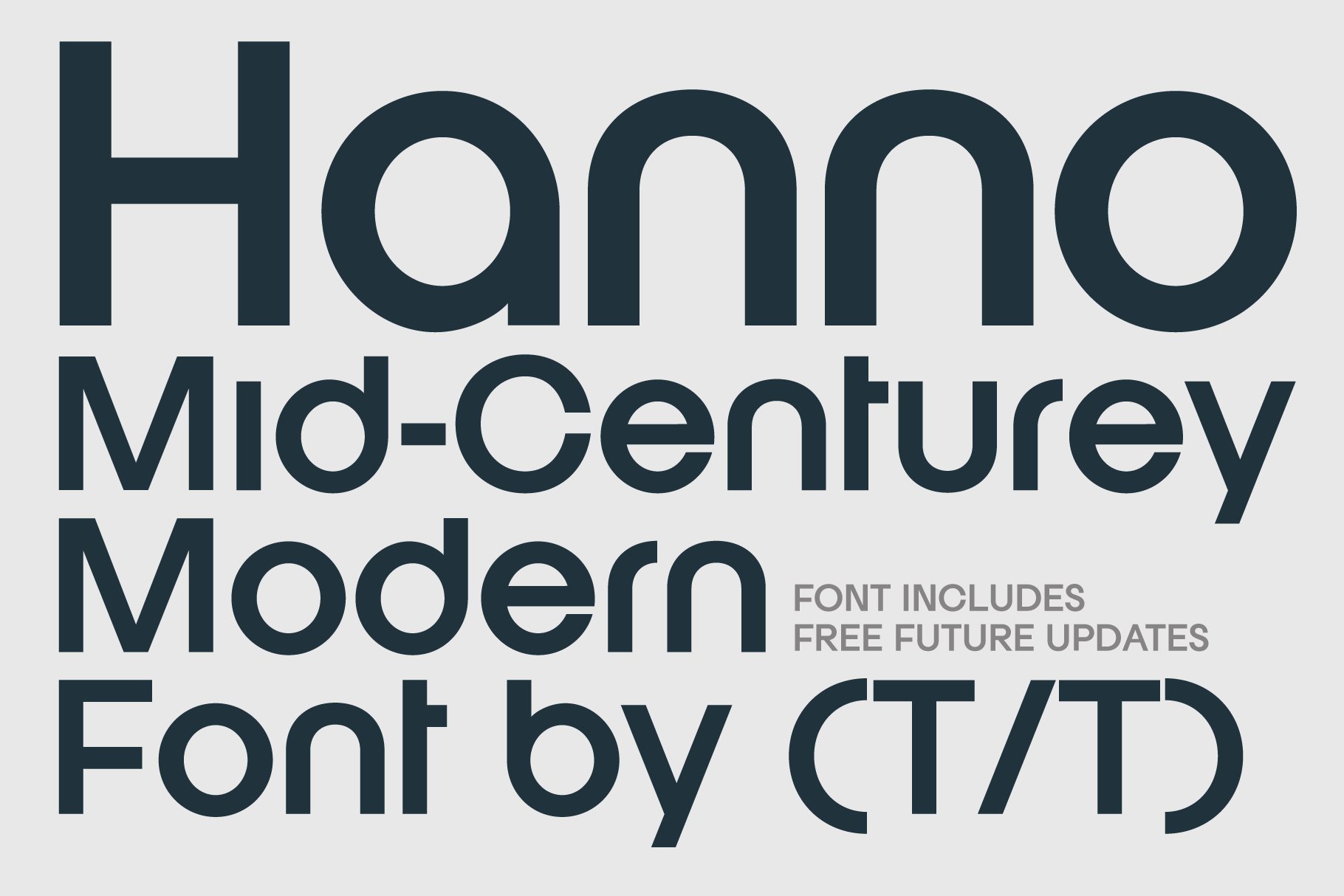 hanno mid century modern font main 280