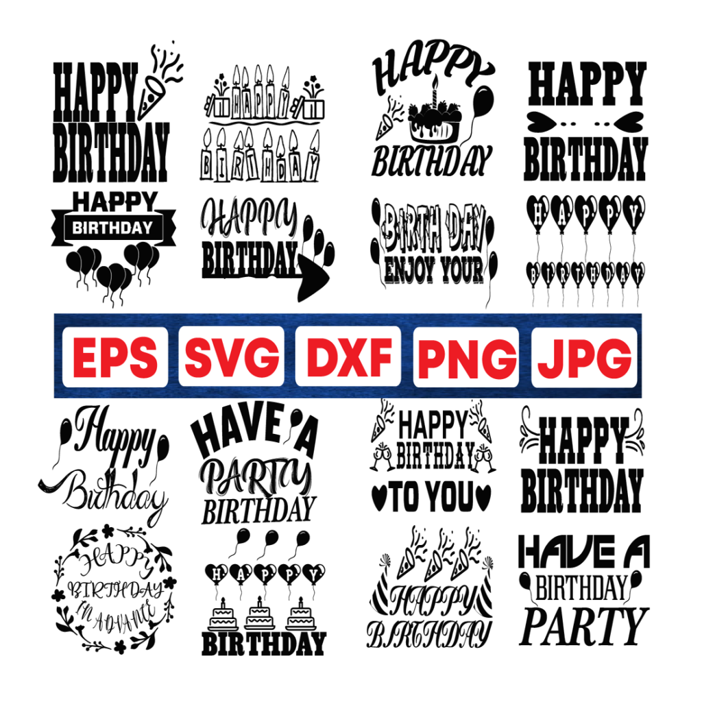 Happy Birthday Svg Design Masterbundles