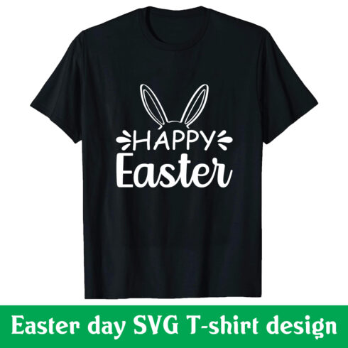 happy Easter SVG T-shirt design cover image.