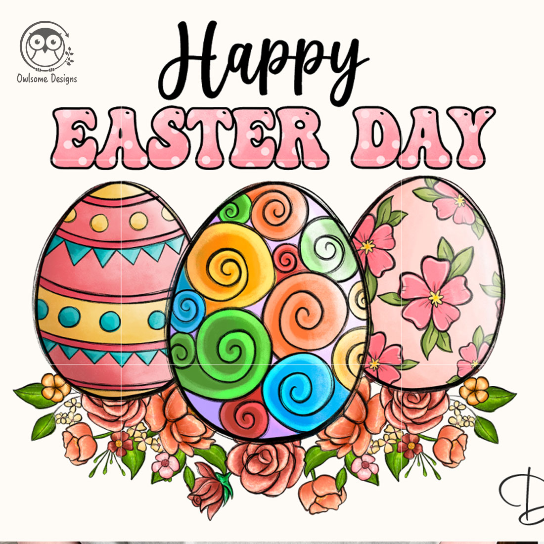 Floral easter egg with golden texture PNG - Similar PNG