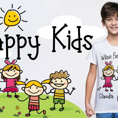 Happy Kids - Playful Font cover image.