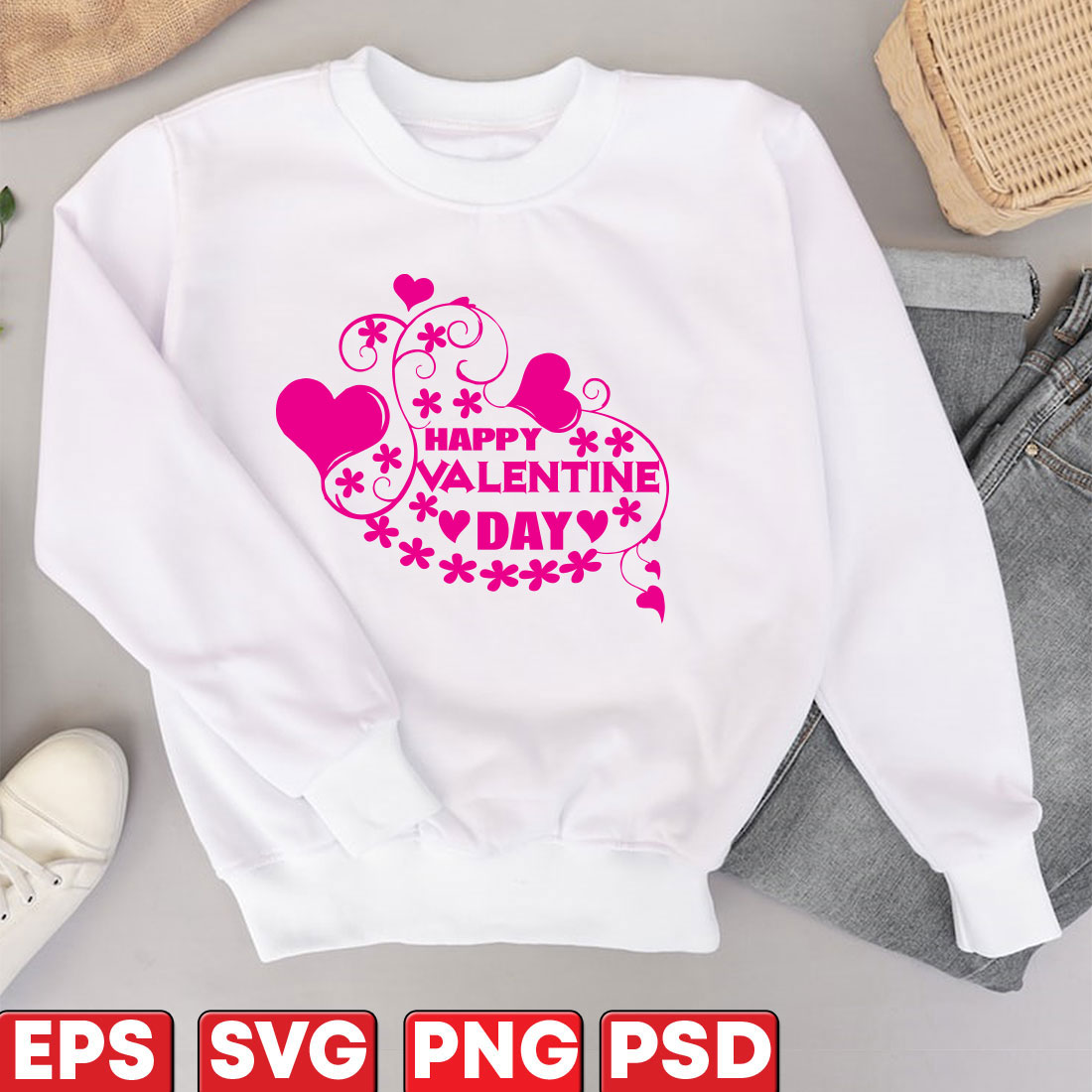 Happy valentines day PNG Designs for T Shirt & Merch