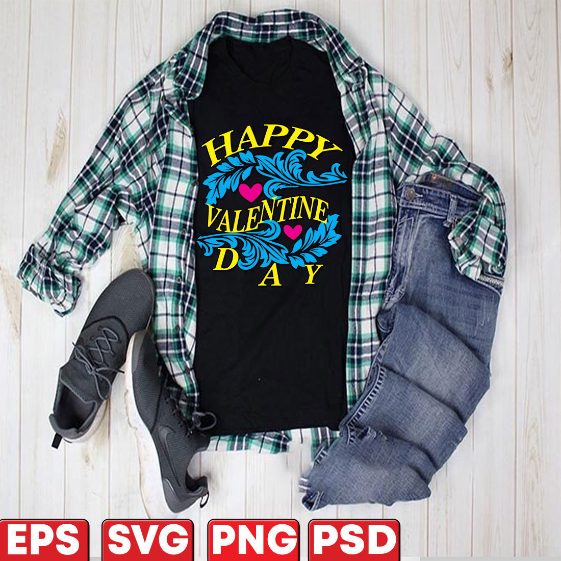 Happy valentines day PNG Designs for T Shirt & Merch