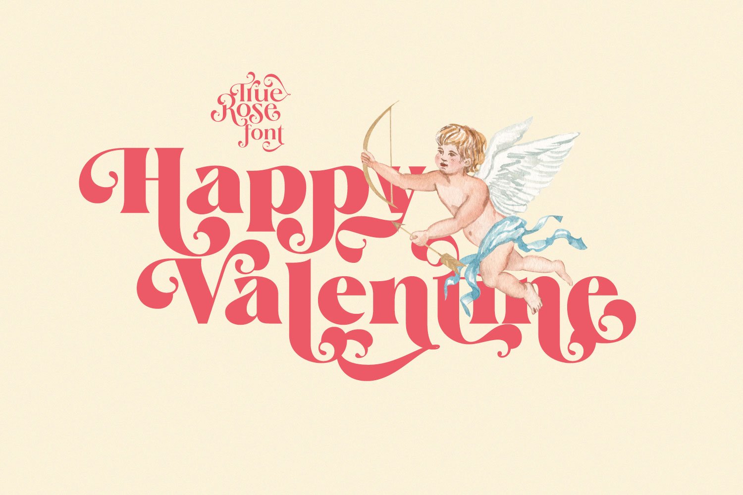 happy valentine true rose font cupid canva 14