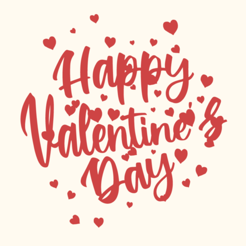 Happy Valentine Day T-shirt design cover image.