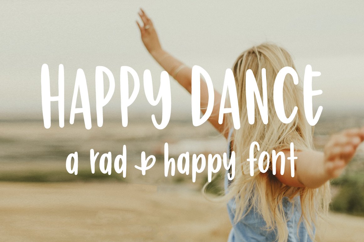 Happy Dance | Hand Lettered Font cover image.