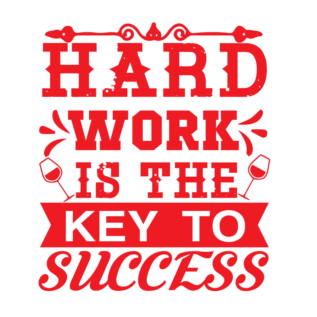 hard work is the key to success images