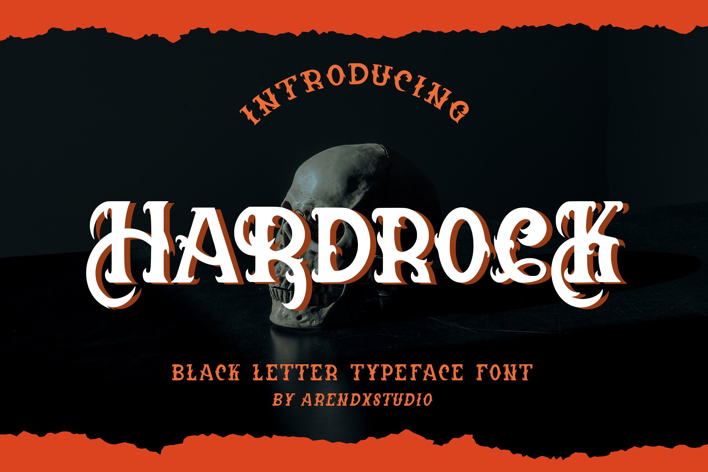 Hardrock - Blackletter Typeface Font cover image.
