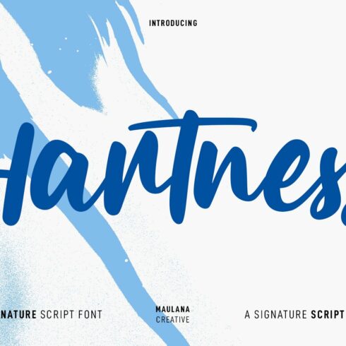 Hartness Script Font cover image.