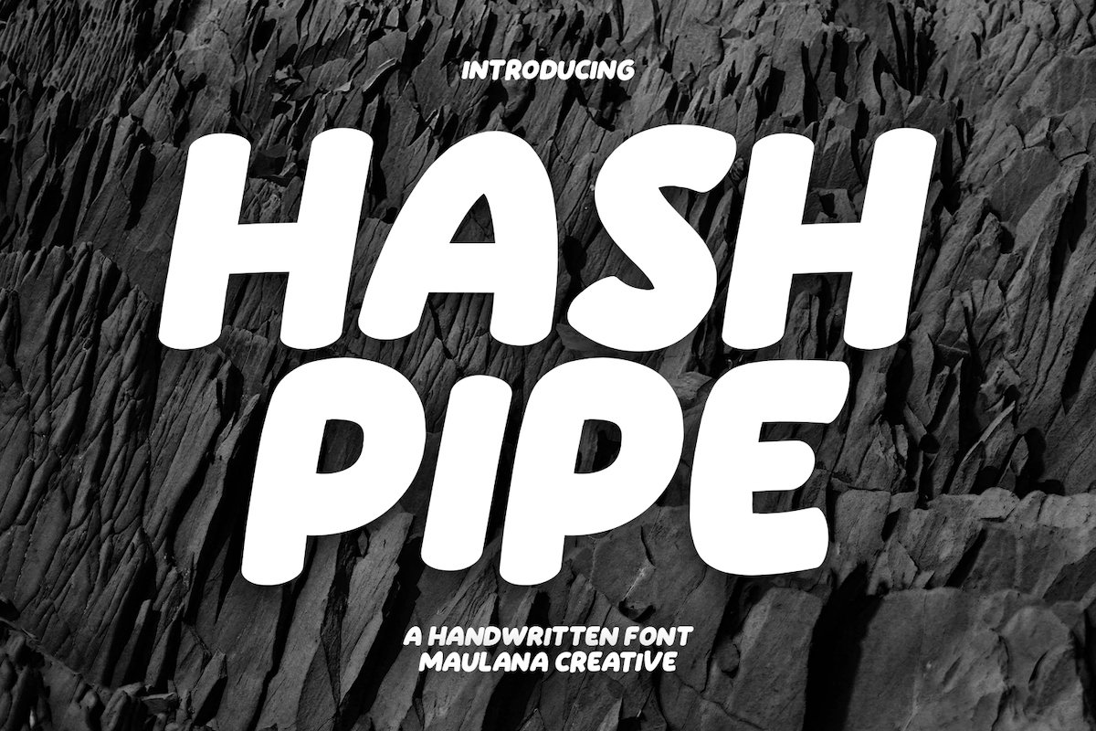 Hash Pipe Handwritten Font cover image.