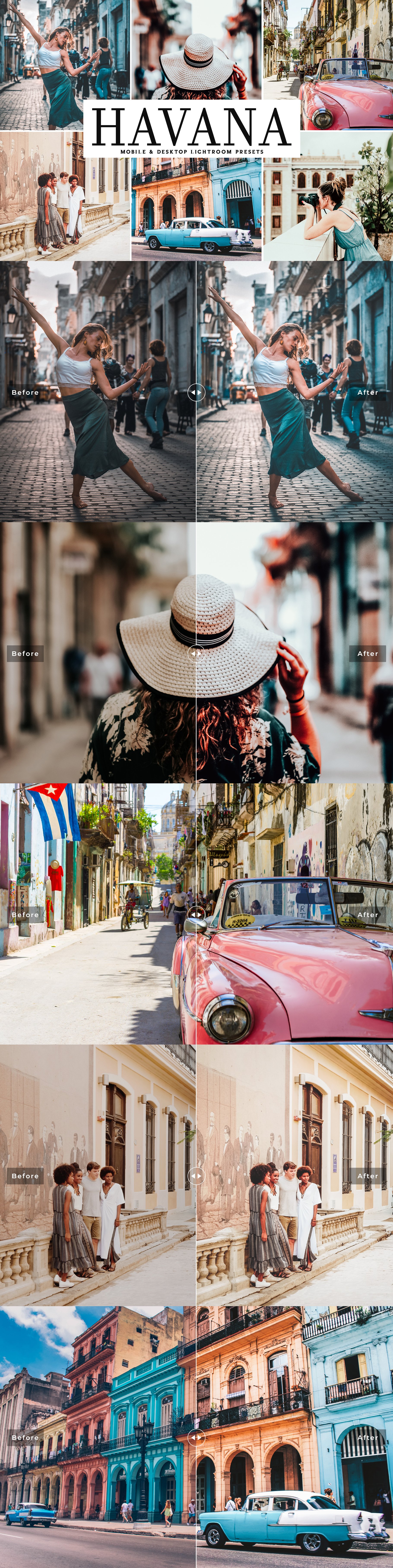 Havana Lightroom Presets Packcover image.