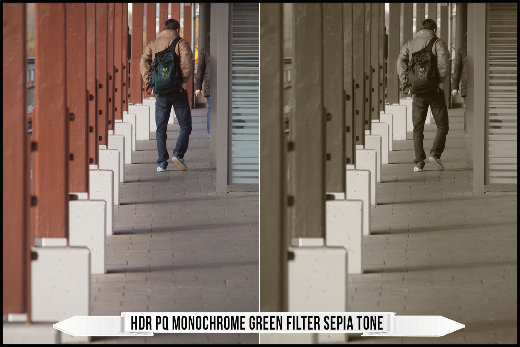 hdr pq monochrome green filter sepia tone 437