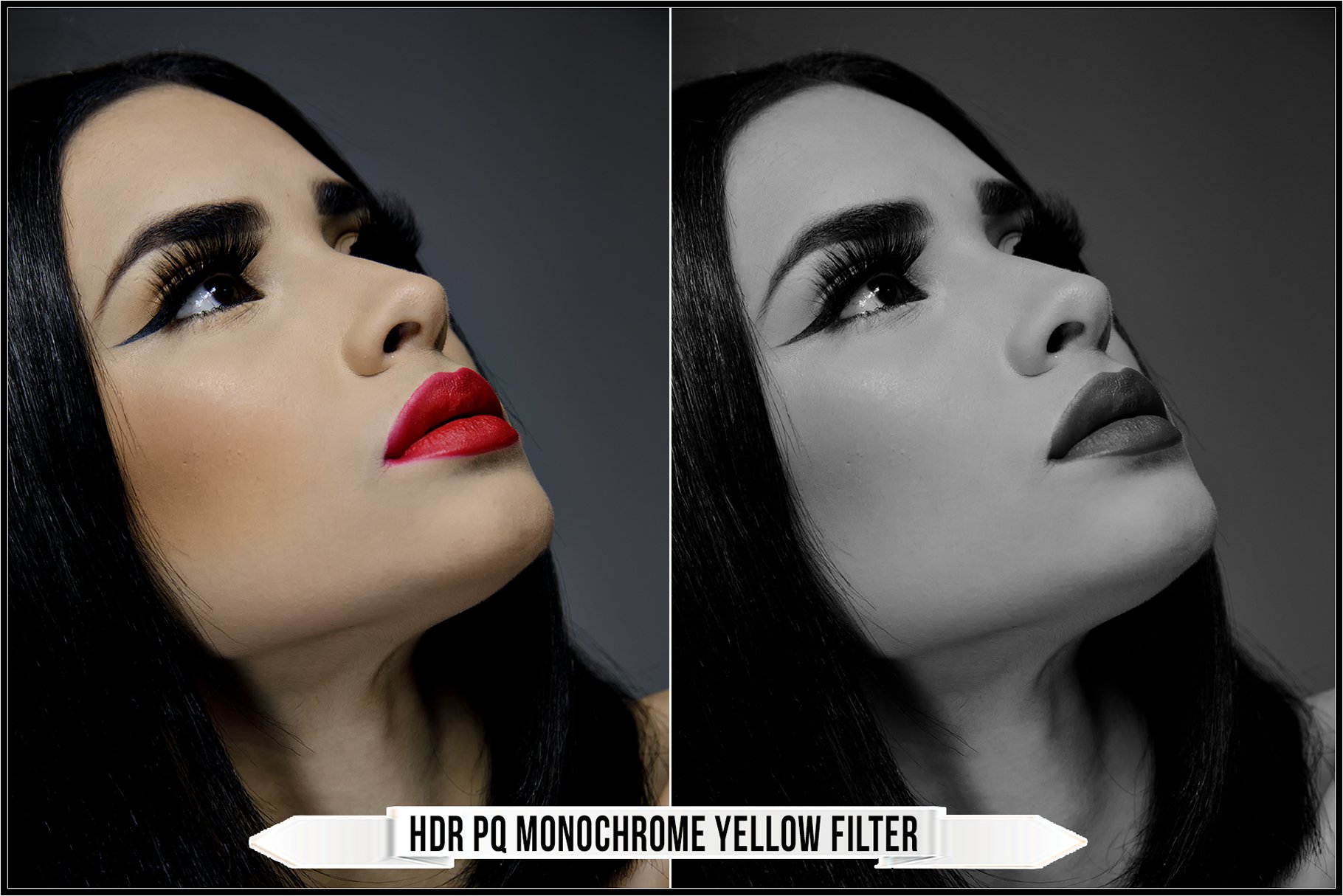 hdr pq monochrome yellow filter 607