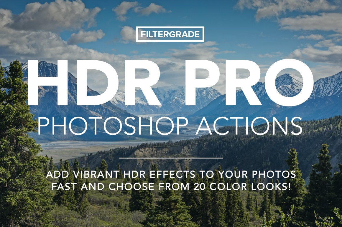 HDR PRO Photoshop Actionscover image.