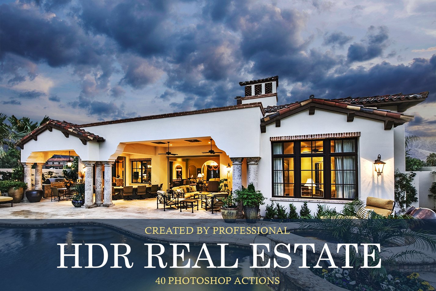 HDR Real Estate Photoshop Actionscover image.
