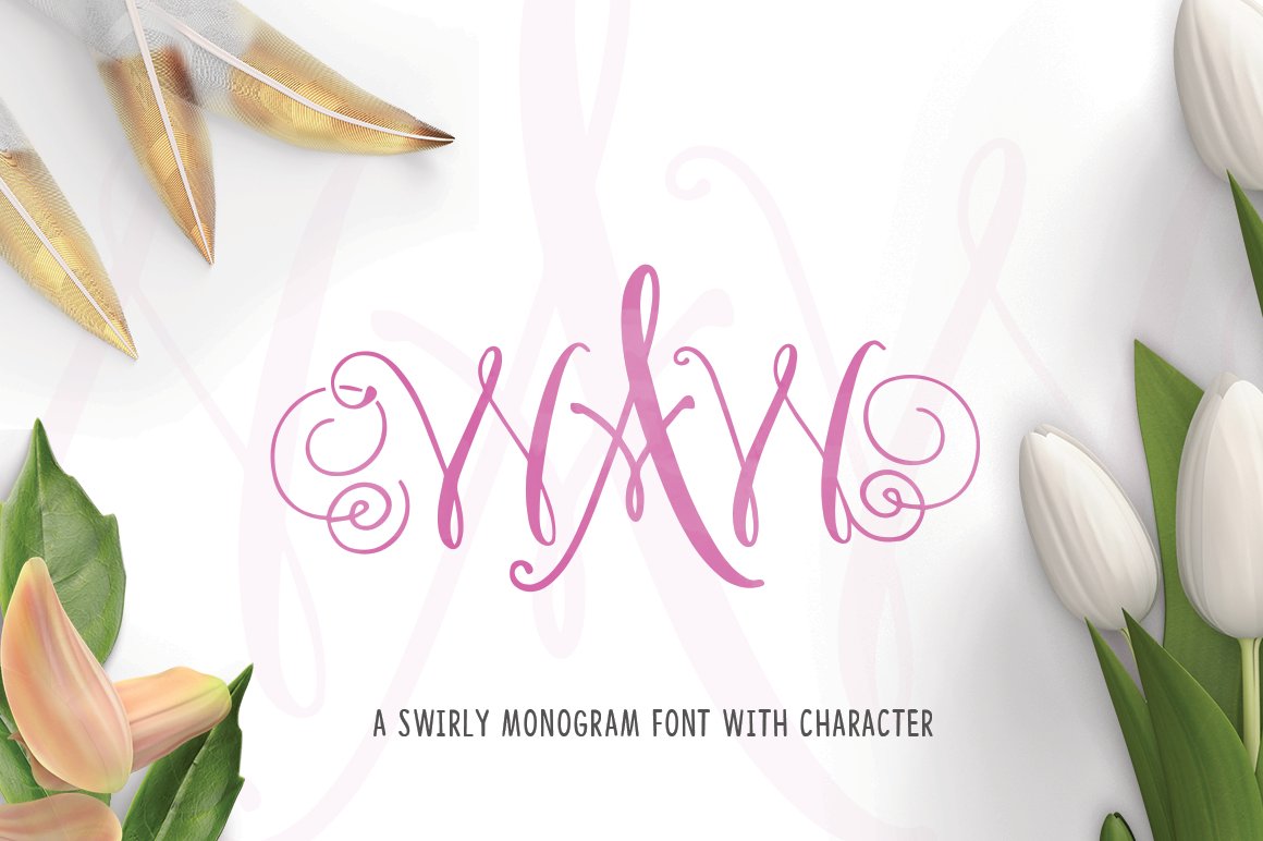 WAW Monogram Font cover image.