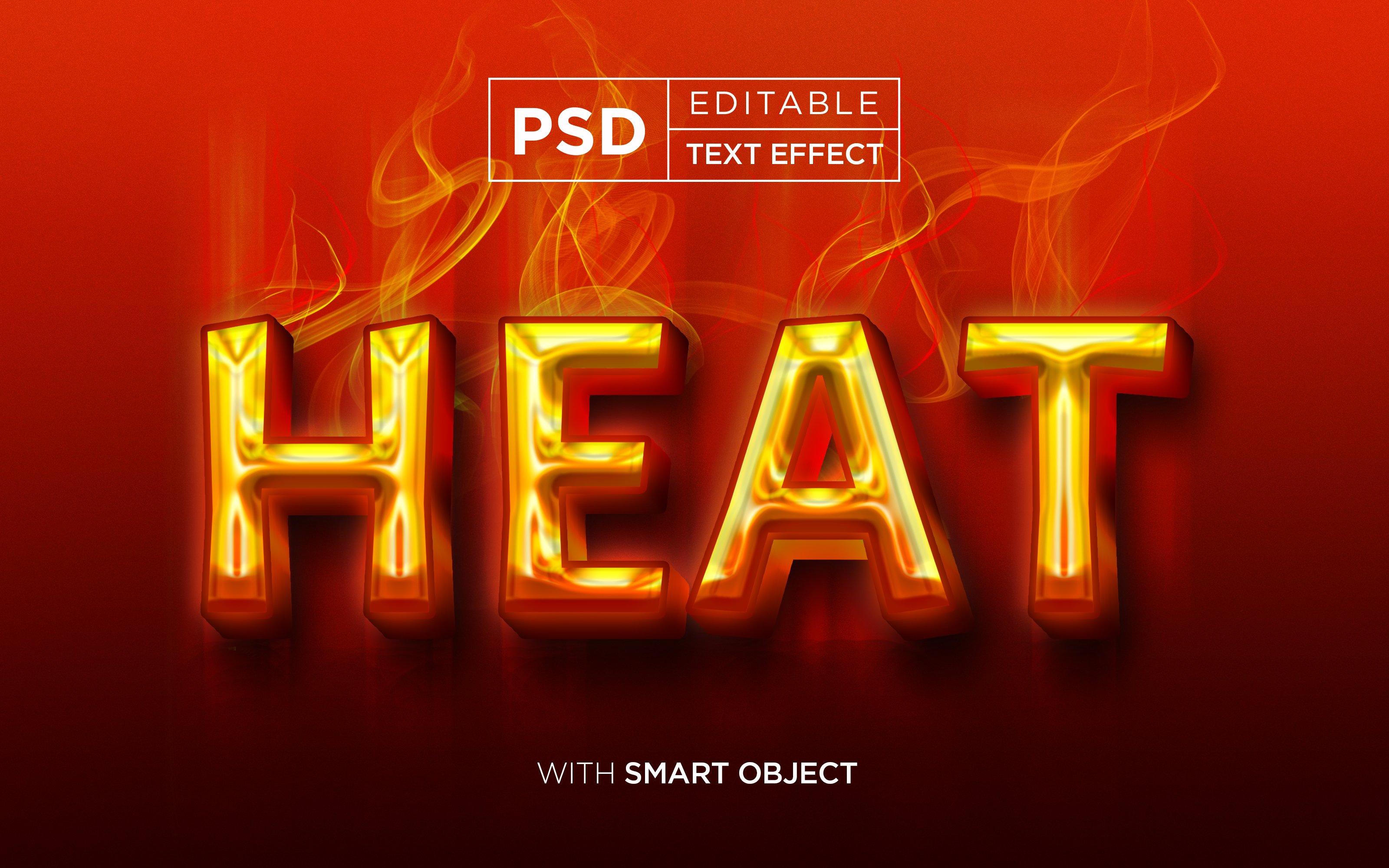 3d typography font effect heat flamecover image.