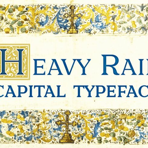 Heavy Rain — Capital Medieval Font cover image.