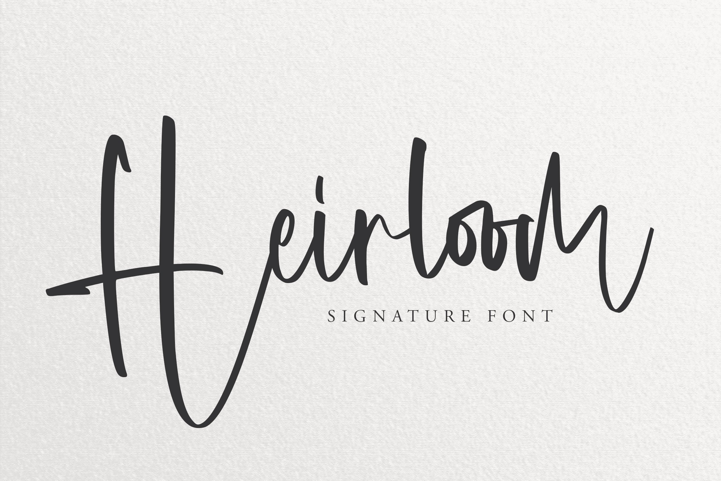 Heirloom - Signature Font cover image.